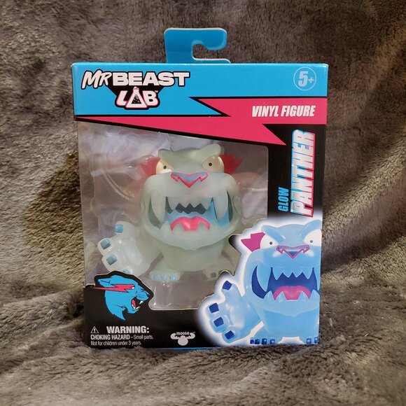 MR BEAST Lab GLOW PANTHER Vinyl Figure 3.5" Glow In The Dark - Picture 1 of 7